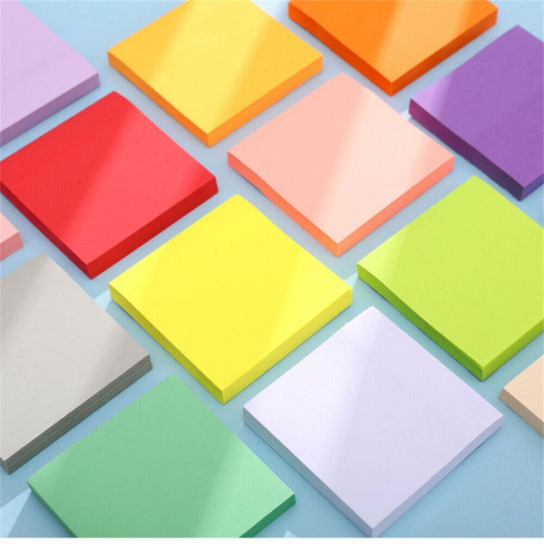 3PCS 100 Sheets of Each Post-It Notes 76mm Sticky Pop Up Office Tabs Square Pad