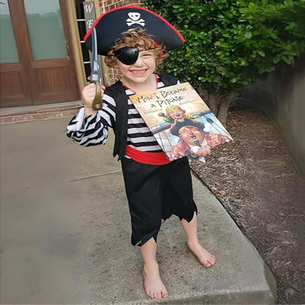 Kids Pirate Costume - Boys Pirate Captain Dress-Up Set for Book Week & Halloween