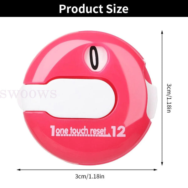 Mini Golf Score Stroke Counter Keeper One Touch Reset Simple Attach to Gloves AU