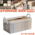4pcs Transparent Clothes Storage Box Thickened Pants Basket Wardrobe Organizer