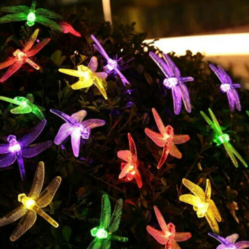 Solar Dragonfly LED Decoration Lantern Garden Room Path Garden New String Lights