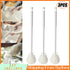 3 PCS Long Handle Cup Brush Folding Brush Silicone Head Cleaning Brush Reusable