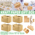 50pcs retro rectangular kraft paper wedding candy boxes gift packaging box AU