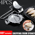 4PCS Dumpling Maker Mold Stainless Steel Dough Press Making Mould Tools AU NEW