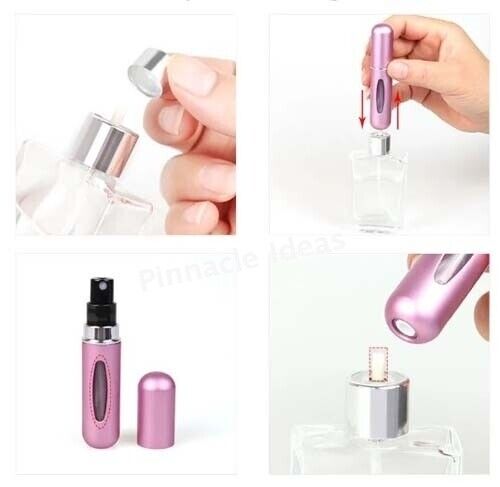 Refillable Mini Perfume Pump Travel Spray Portable Bottle Atomizer Scent Pocket