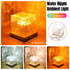 Water ripple atmosphere lamp square table lamp for bedroom bed head lighting