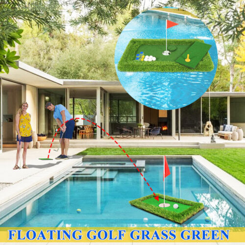 Pool Golf Turf Mat Set Golf Putting Mats Floating Golf Green Pool/Water/Outdoor