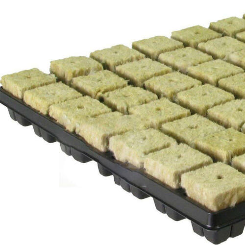 50 Sets Grow Starter Rockwool Cubes Hydroponics Plant Net Cup Basket Aquaponic