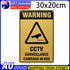 Warning CCTV Surveillance Camera In Use Sign 300x200 Metal Security Office Shop