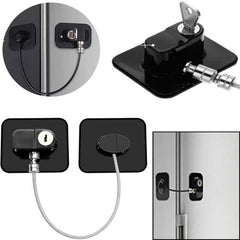 Refrigerator Lock with Keys Fridge Cabinet Child Safety Lock Childproof Lock AU