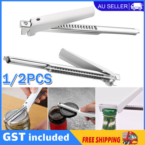 Adjustable Stainless Steel Gripper Jar Lid Can Beer Manual Tin Bottle Opener AU