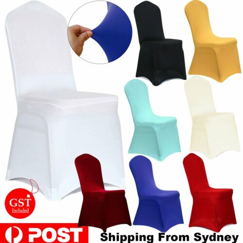 Chair Seat Covers Spandex Stretch Washable Banquet Dining Wedding Party