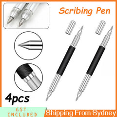 4pcs Double Ended Scribing Pen for Stainless Steel,Glass Carving,Scribe Marker
