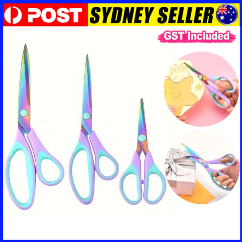 3PCS Craft Scissor Titanium Soft Grip Sewing Scissor Set for Fabric Dressmaking