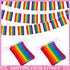 20PCS Rainbow String Flag Gay 5.5M +3x flag Lesbian Pride LGBT Mardi Gras Banner