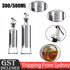 Glass Oil Dispenser Spout Olive Vinegar Pourer Stainless Steel Kitchen Bottle AU