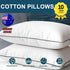 2x Hotel Quality Bamboo Pillow Breathable Home Pillows Queen Size Medium Firm