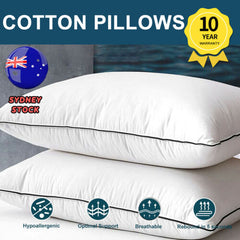 Bamboo Pillow – 2 Pack Hotel-Quality Cooling Bed Pillows (Queen)