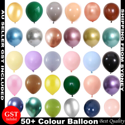 12cm-90cm Macaron Chrome Latex Retro Balloons Birthday Balloon Birthday Wedding