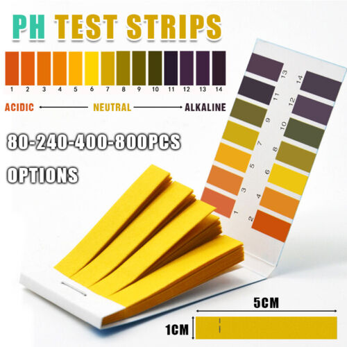 PH Test Strips Litmus Paper Acid Alkaline Saliva Urine Pool Liquid Ind