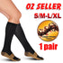 Compression Socks Copper Medical Stockings Travel Running Anti Fatigue Unisex AU