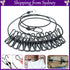 Portable Clothesline with 12 Clothespins,Windproof Travel Stretchy Retractable