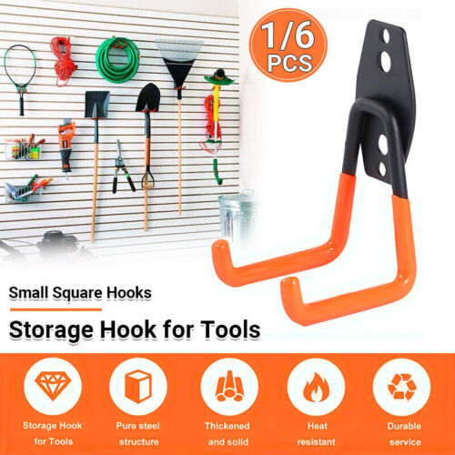 Heavy Duty Garage Wall Hooks Bike Storage Mount Hangers Tool Organizer Workshop