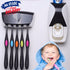 5 Toothbrush Holder Automatic Toothpaste Dispenser Set SqueezerStand Hnadfree