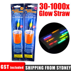 Fluorescent Glow Sticks Straws Night Club Bar KTV Cheering Props Lumino