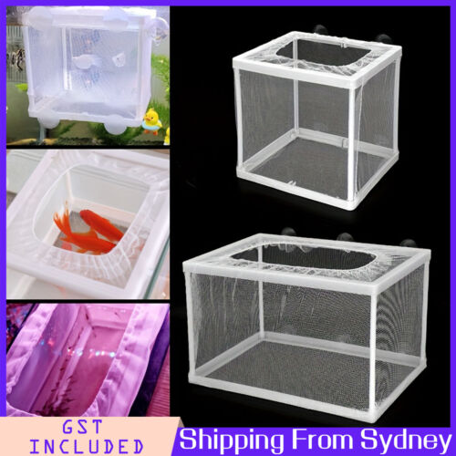 2PCS Aquarium Fish Breeding Box White Isolation Net PVC Hatchery Tool Species
