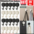 20PCS Strong Self Adhesive Hook Kitchen Bathroom Stick On Wall Door Hanger AU