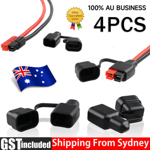 4PCS Dust Cap Black Anderson Plug Cover Style Connectors Battery Caravan New AU