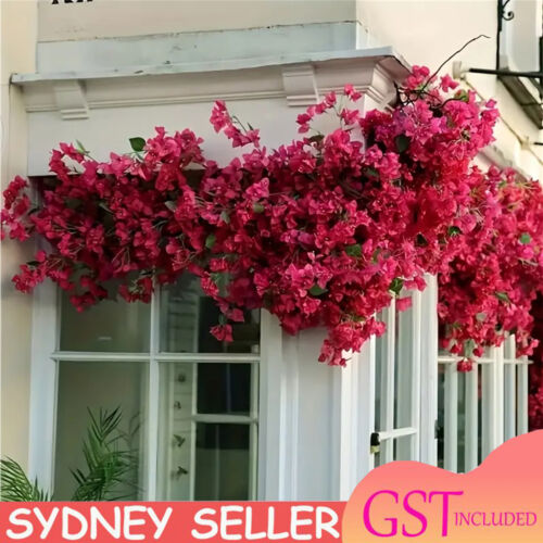 Artificial Bougainvillea Vine Branch Artificial Flower Iron Wire Stem Home Decor