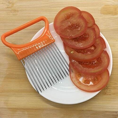 Food Slice Assistant Onion Slicer Cutter Fish Meat Potato Vegetable Holder Tool