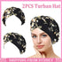 2X Women's Floral Chemo Cap Cancer Hat Muslim Hair Scarf Turban Hijab Head Wrap