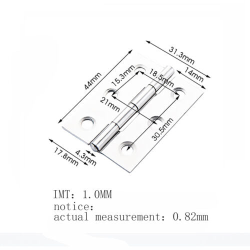 Stainless Steel Butt Hinges Door Window Cabinet Bearing Hinges AU NEW