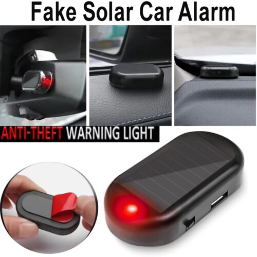 LED-Light Fake Solar Car Alarm Warning Security Simulate Anti Theft Flashing AUS