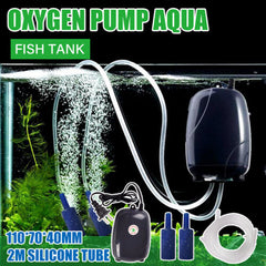 Quiet Fish Tank Oxygen Air Pump Aquarium Aerator Adjustable Airflow Fish Supply