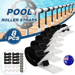 Pool Cover Roller Attachment Straps Kit 8PCS for Swimming Solar Pool Stock AU