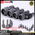 9PCS Power Nut Driver Drill Bit Set Metric Socket Wrench Screw 1/4" hex shank AU