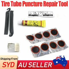 Bike Tyre Tire Tube Puncture Repair Tool Kit Bicycle Cycling Patches Glue Tyre