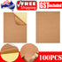 100X A4 Self Adhesive Brown Kraft Sticker Paper Sheet Label Laser Inkjet Printer