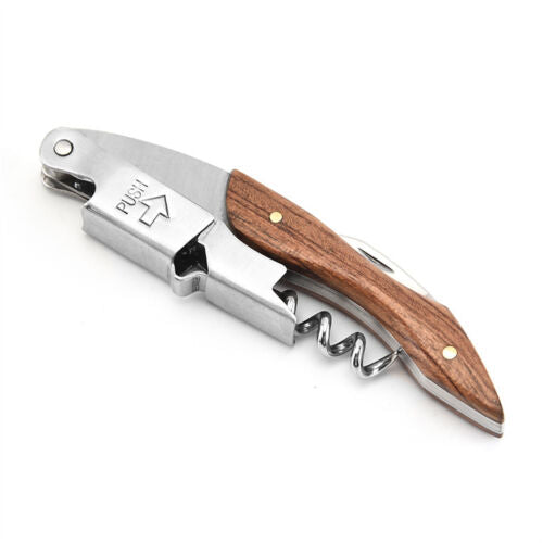 1-3X Waiters Friend Corkscrew Stainless Steel Wine Bottle Opener Screw Knife Bar