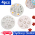 4pcs Cute Flower Silicone Molds,Fondant Candy Mould Mini Flower Chocolate Molds