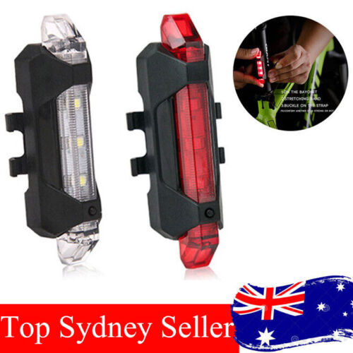 Ultra Bright USB Rechargeable Bicycle Taillight 4Modes USB Rear Bike LED Lamp AU