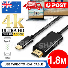 USB C to HDMI Cable Type C Male to HDMI Male 4K Cable For Macbook Chromebook NEW