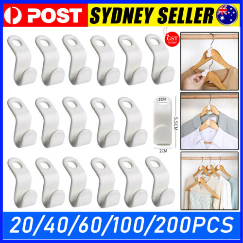 Clothes Hanger Connector Hooks Cascading Hanger Space Saving Organizer