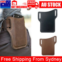 Men's Belt Clip Loop Holster Waist Bag Leather Pouch Cover Case For Mobile Phone