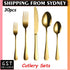 30pcs Forged Stainless Steel Flatware Set Cutlery Set,Silverware Set Service