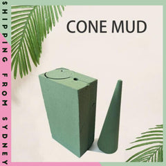 5pcs Cone-Shaped Flower Mud Easy Decorate And Decorate Christmas Floral Ornament